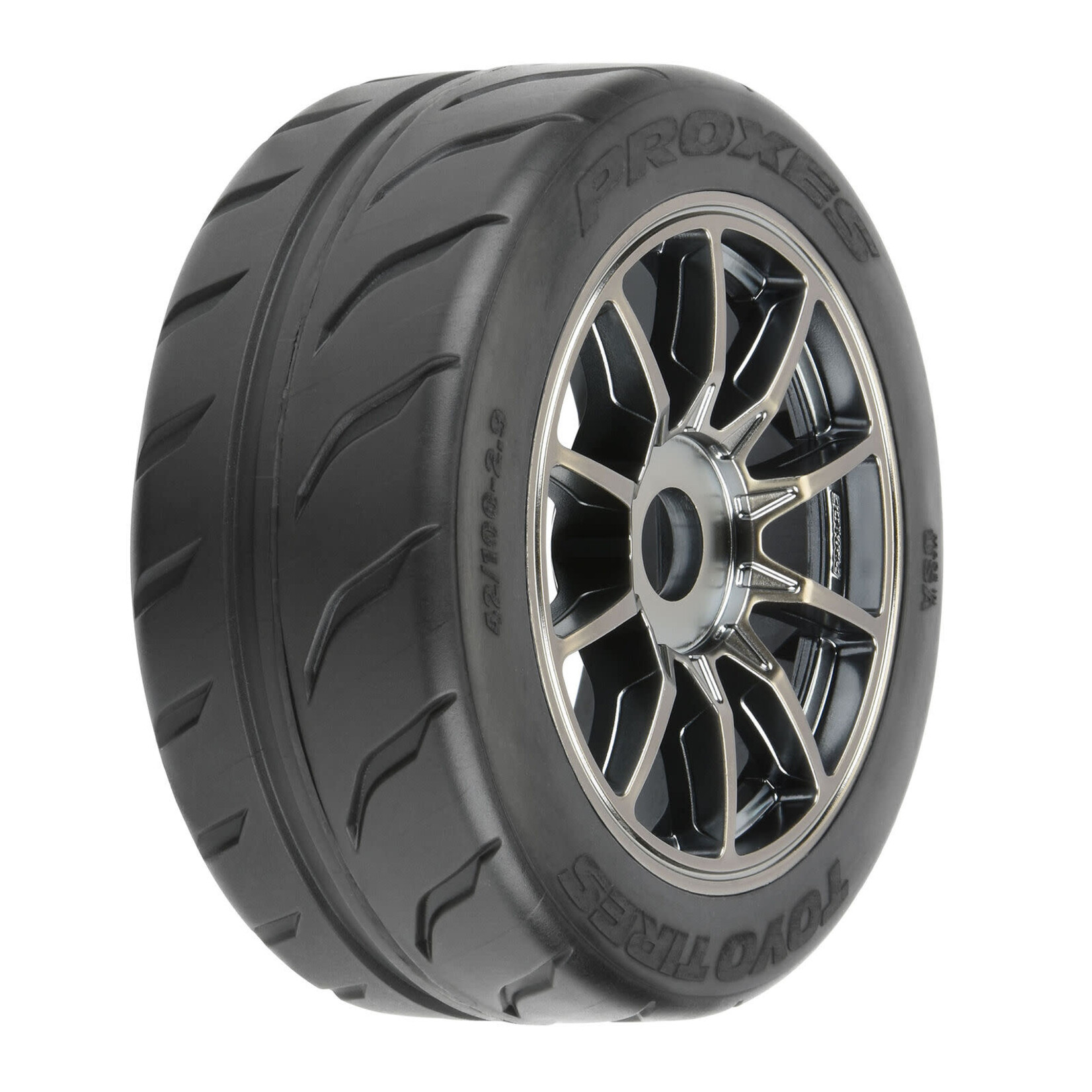Pro-Line #10199-11 Pro-Line 1/7 Toyo Proxes 2.9" Belted Tires Pre-Mounted w/17mm Spectre Wheels (Gunmetal)