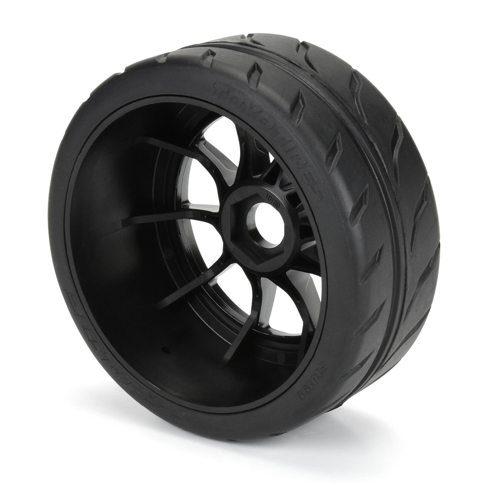 Pro-Line #10199-11 Pro-Line 1/7 Toyo Proxes 2.9" Belted Tires Pre-Mounted w/17mm Spectre Wheels (Gunmetal)