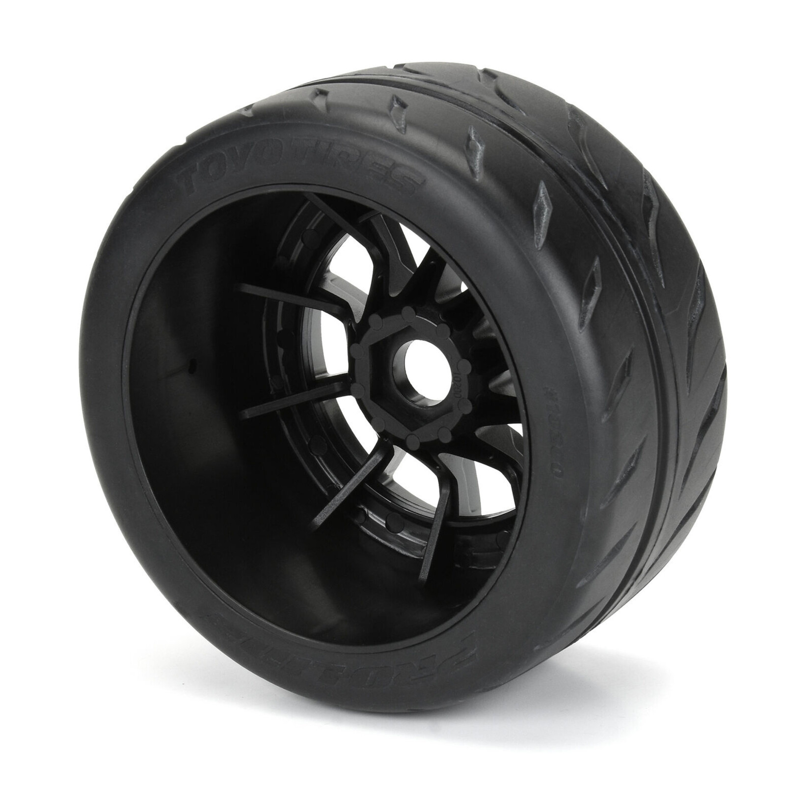 Pro-Line #10200-11 Pro-Line 1/7 Rear Toyo Proxes 2.9" Belted Tires Pre-Mounted w/17mm Spectre Wheels (Gunmetal)