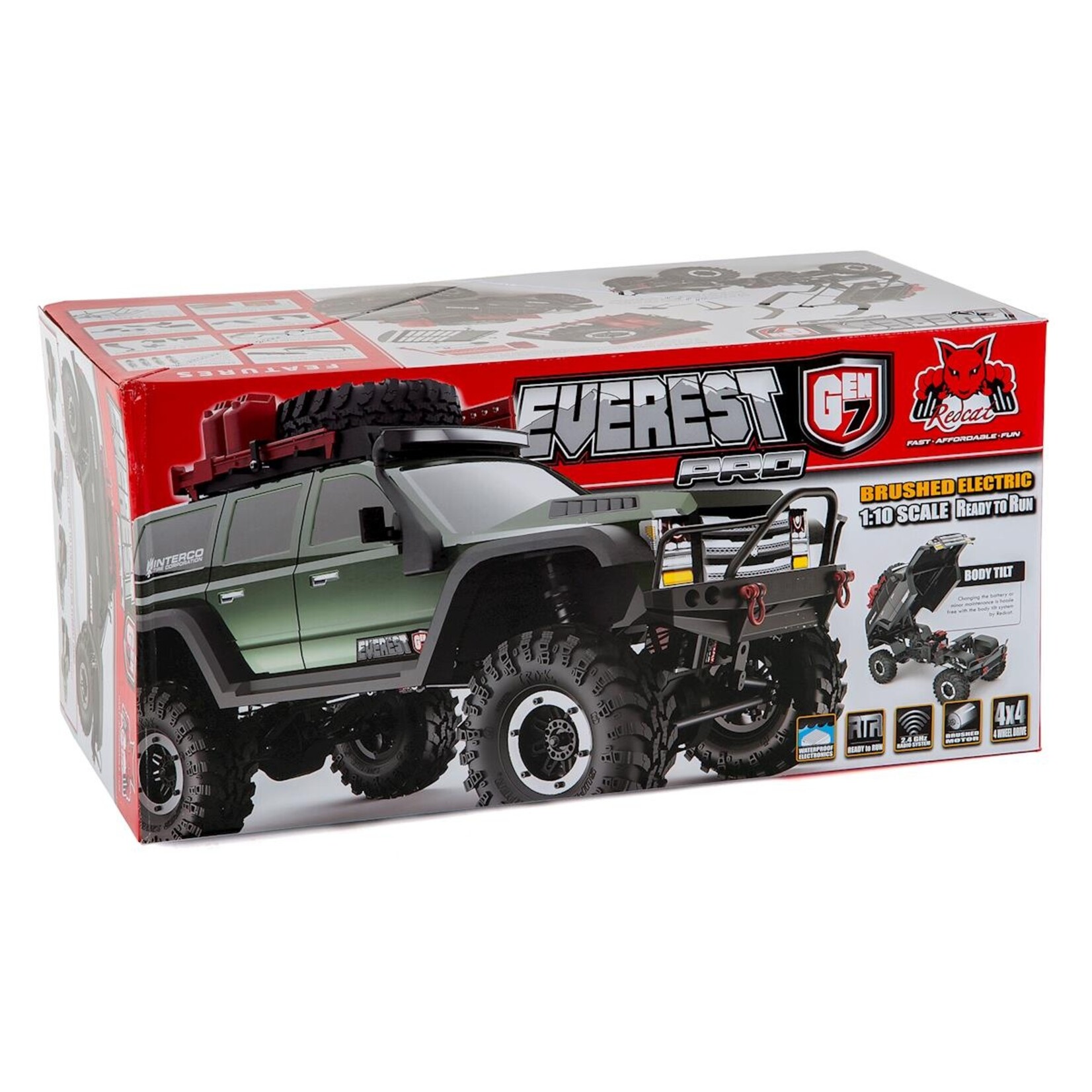 Redcat Racing #RER09587  Redcat Everest Gen7 PRO 1/10 4WD RTR Scale Rock Crawler w/2.4GHz Radio (Black)