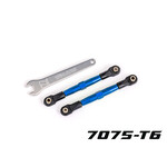 Traxxas Traxxas Aluminum 75mm Toe Link Turnbuckle Set (2) (Blue-Anodized) #2445X