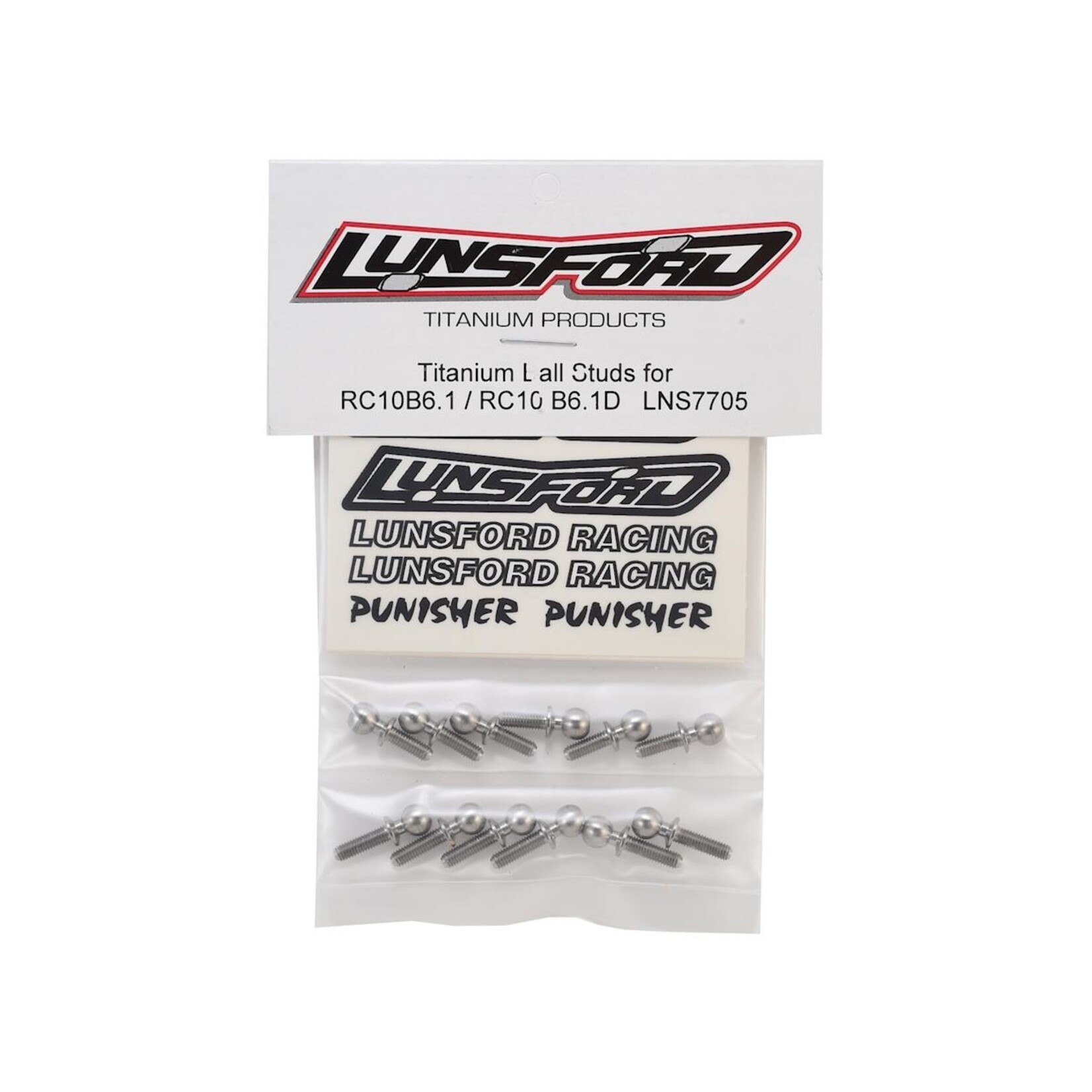 Lunsford #LNS7705  Lunsford B6.1/B6.1D Broached Titanium Ball Stud Kit (12)