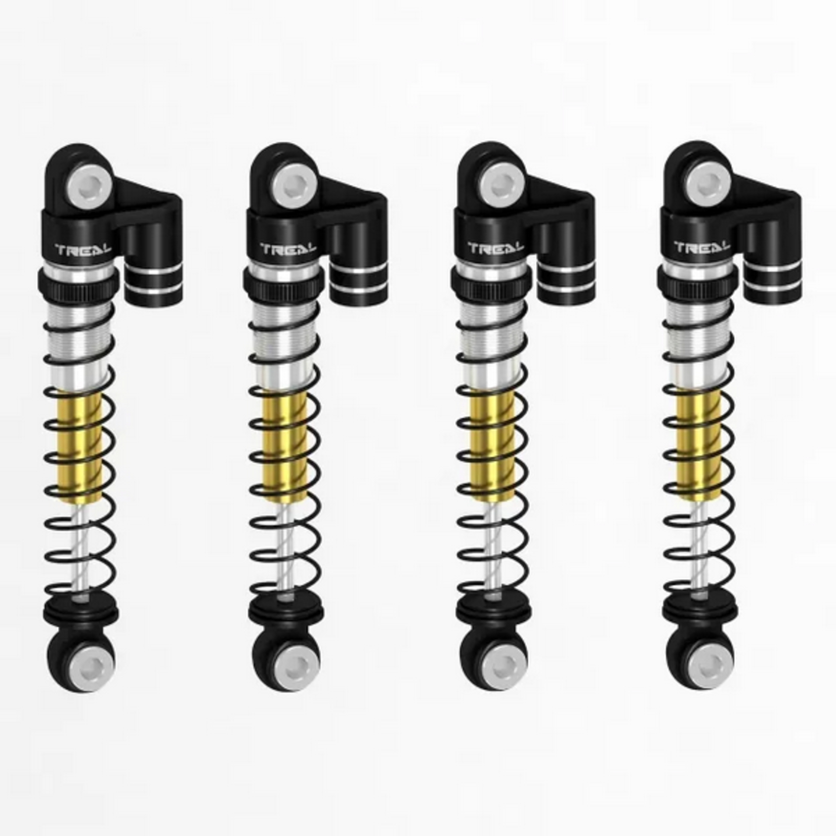 Treal #X003E9ESTT TREAL FCX24 Power Wagon Threaded Tele Double Barrel Shocks (43mm)