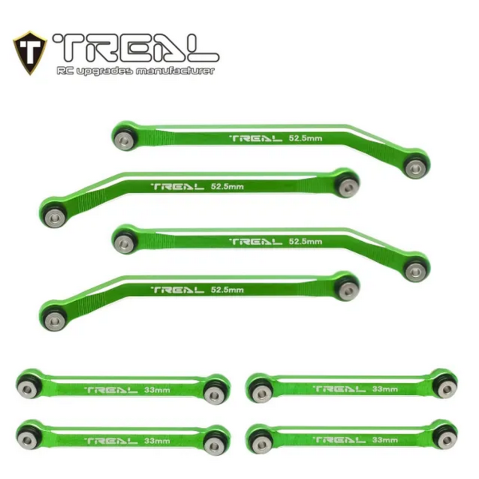 Treal #X003SWVHSH Treal Hobby AX24 High Clearance Links (Green) (8)