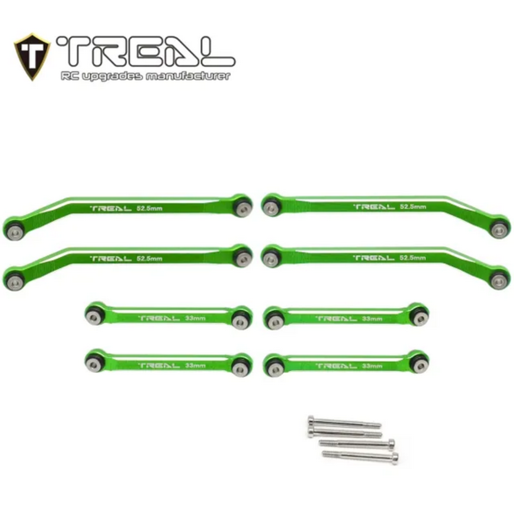 Treal #X003SWVHSH Treal Hobby AX24 High Clearance Links (Green) (8)