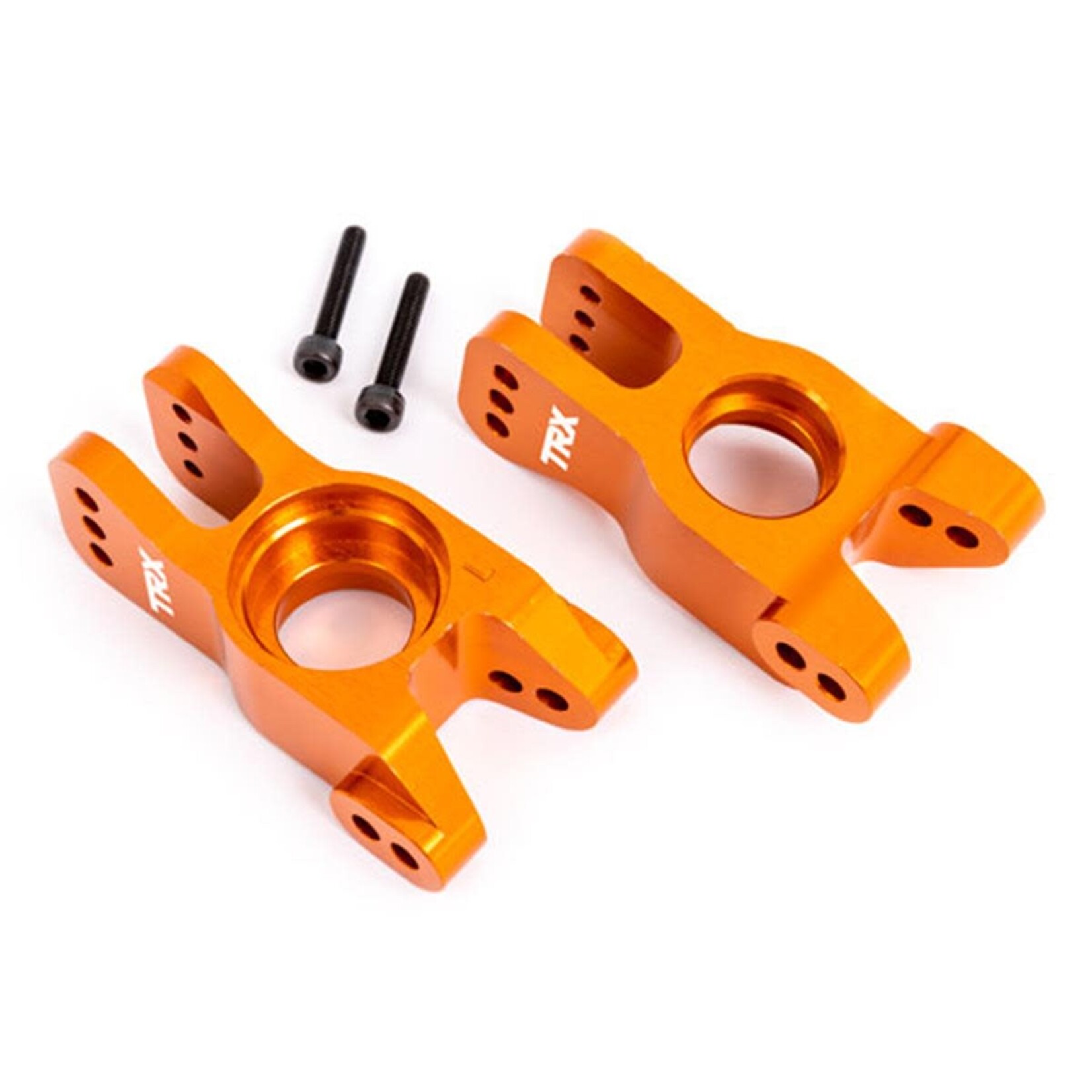 Traxxas #9552T  Traxxas Aluminum Rear Stub Axle Carriers Left & Right (Orange) (2)