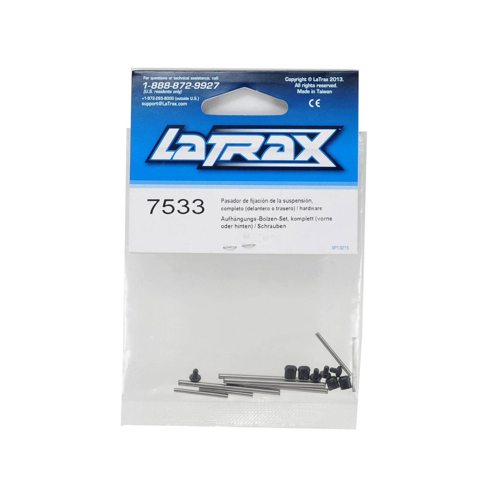 LaTrax Traxxas LaTrax Front & Rear Suspension Pin Set #7533