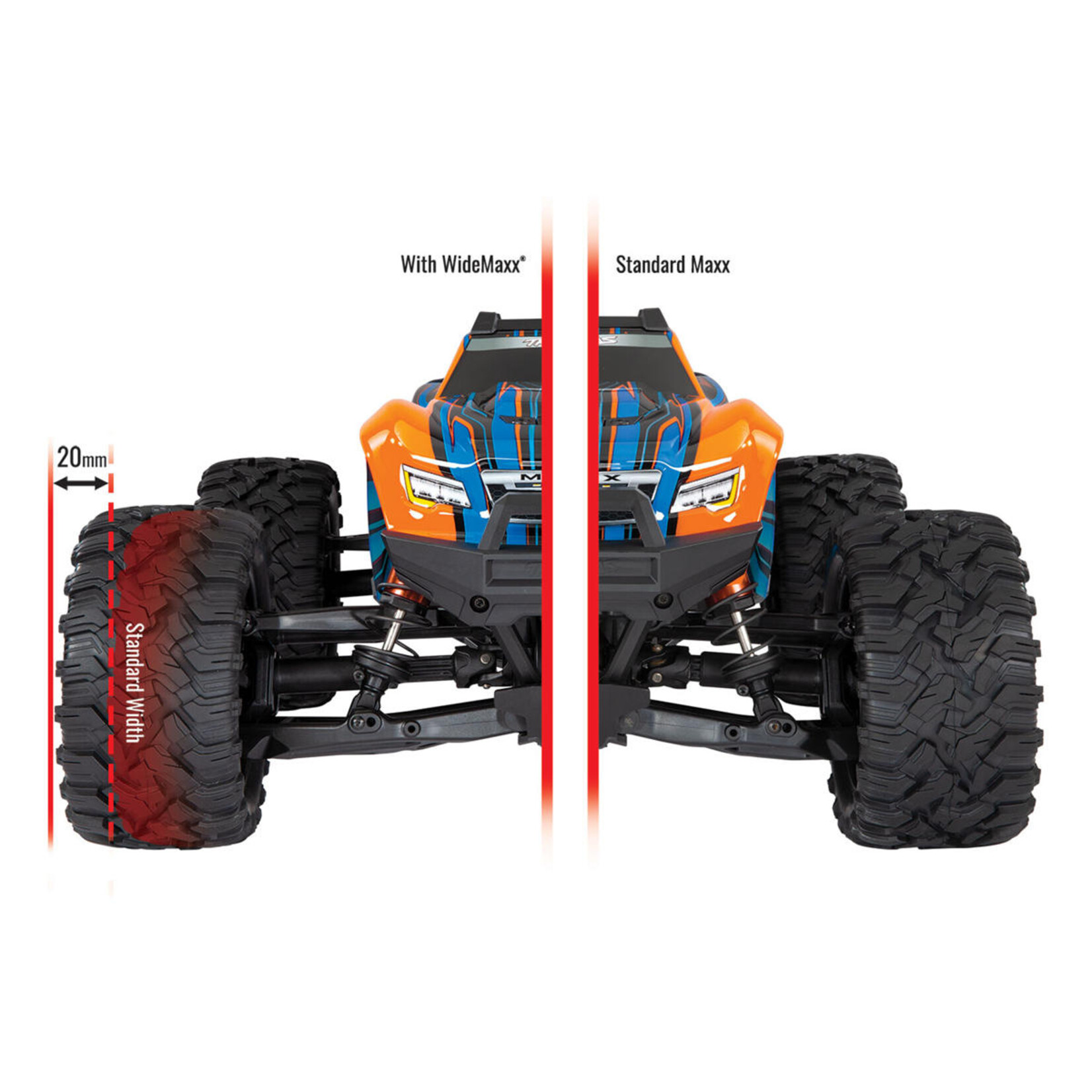 Traxxas #89086-4-BLUE Traxxas Maxx WideMaxx 1/10 Brushless RTR 4WD Monster Truck (Blue) w/TQi 2.4GHz Radio & TSM