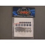 RC4WD #Z-S0945  RC4WD 1/10 Chrome Instrument Panel w/Instrument Decal SheCar & Truck Partset (Style C)