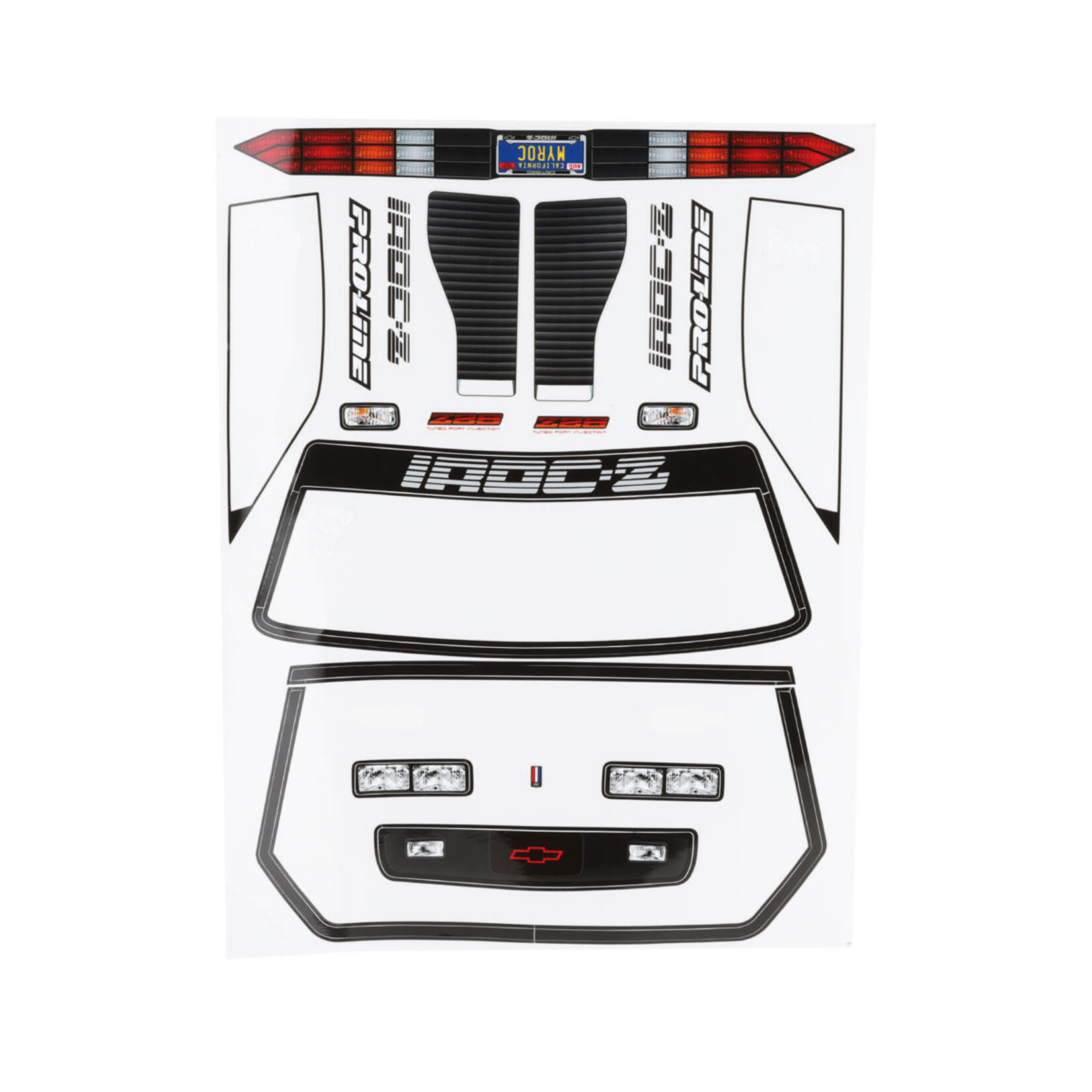 Pro-Line #3602-17  Pro-Line Losi 22S Drag 1985 Chevy Camaro IROC-Z Pre-Cut Body Set (Clear)