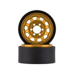 Vanquish Products #VPS07787 Vanquish Products KMC KM236 Tank 1.9" Beadlock Crawler Wheels (Gold) (2)