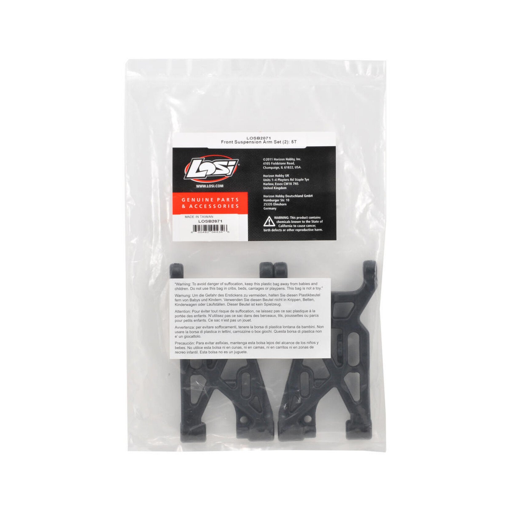 Losi #LOSB2071  Losi Front Suspension Arm Set (2)