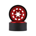 Vanquish Products #VPS07783 Vanquish Products KMC KM236 Tank 1.9" Beadlock Crawler Wheels (Red) (2)