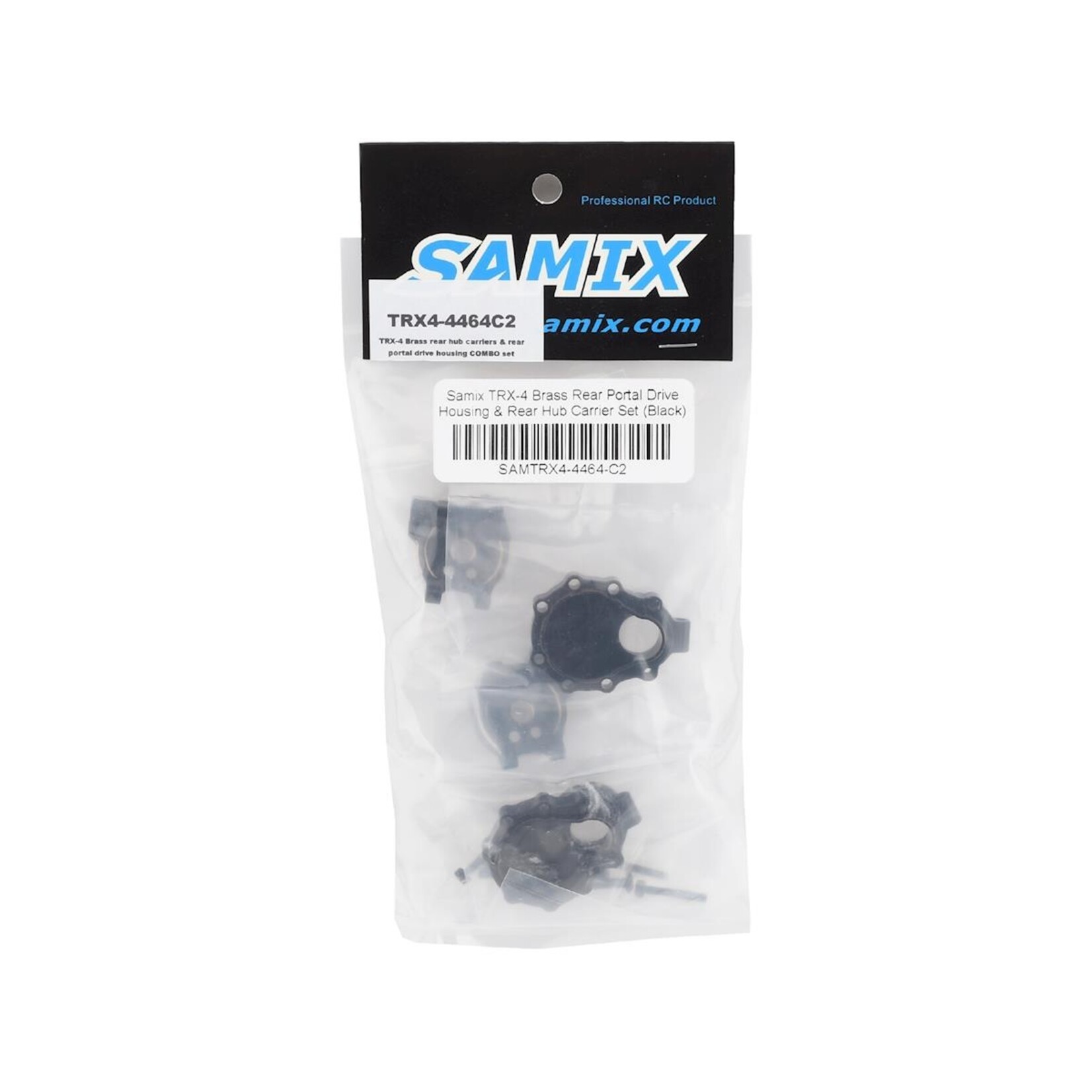 Samix Samix TRX-4 Brass Rear Portal Drive Housing & Rear Hub Carrier Set (Black) #TRX4-4464-C2
