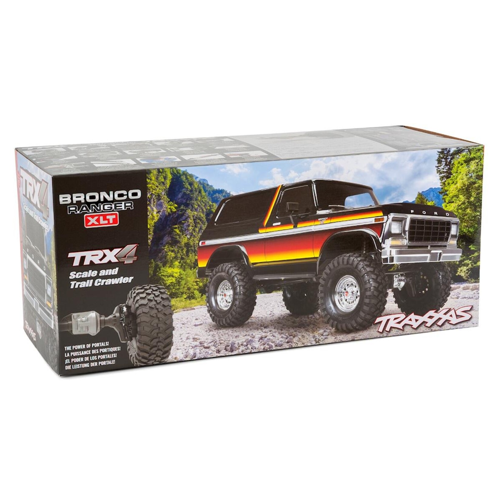 Traxxas #82046-4-SUN Traxxas TRX-4 1/10 Trail Crawler Truck w/'79 Bronco Ranger XLT Body (Sunset) w/TQi 2.4GHz Radio