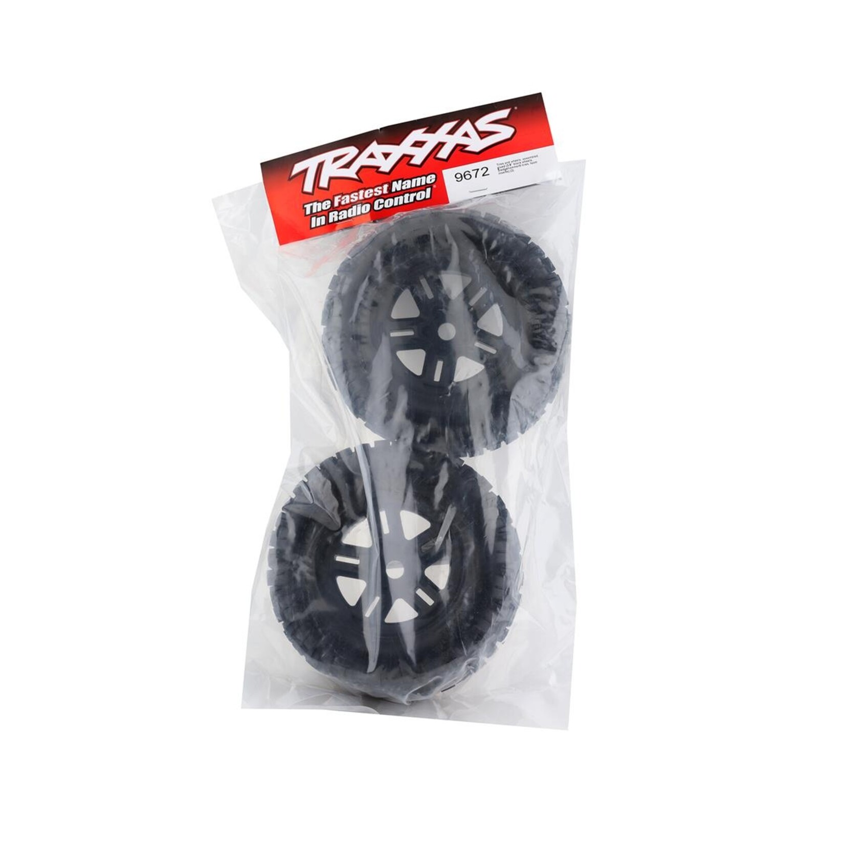 Traxxas #9672  Traxxas Sledge Pre-Mounted 3.8" Sledgehammer Tires (Black) (2) w/17mm Hex