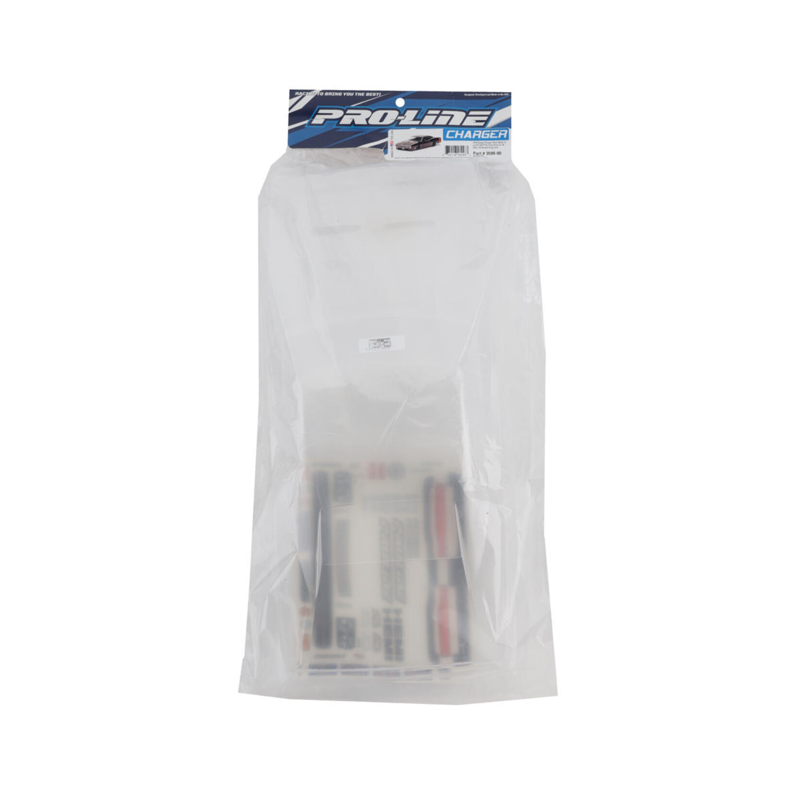 Pro-Line #3599-00 Pro-Line 1970 Dodge Charger No Prep Drag Racing Body (Clear)