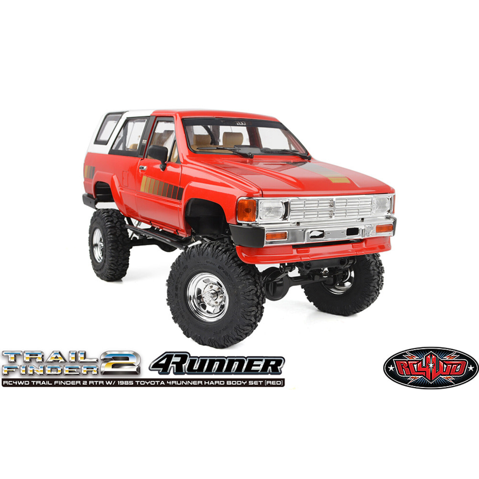RC4WD Trail Finder 2 RTR w/1985 Toyota 4Runner Hard Body Set (Red 