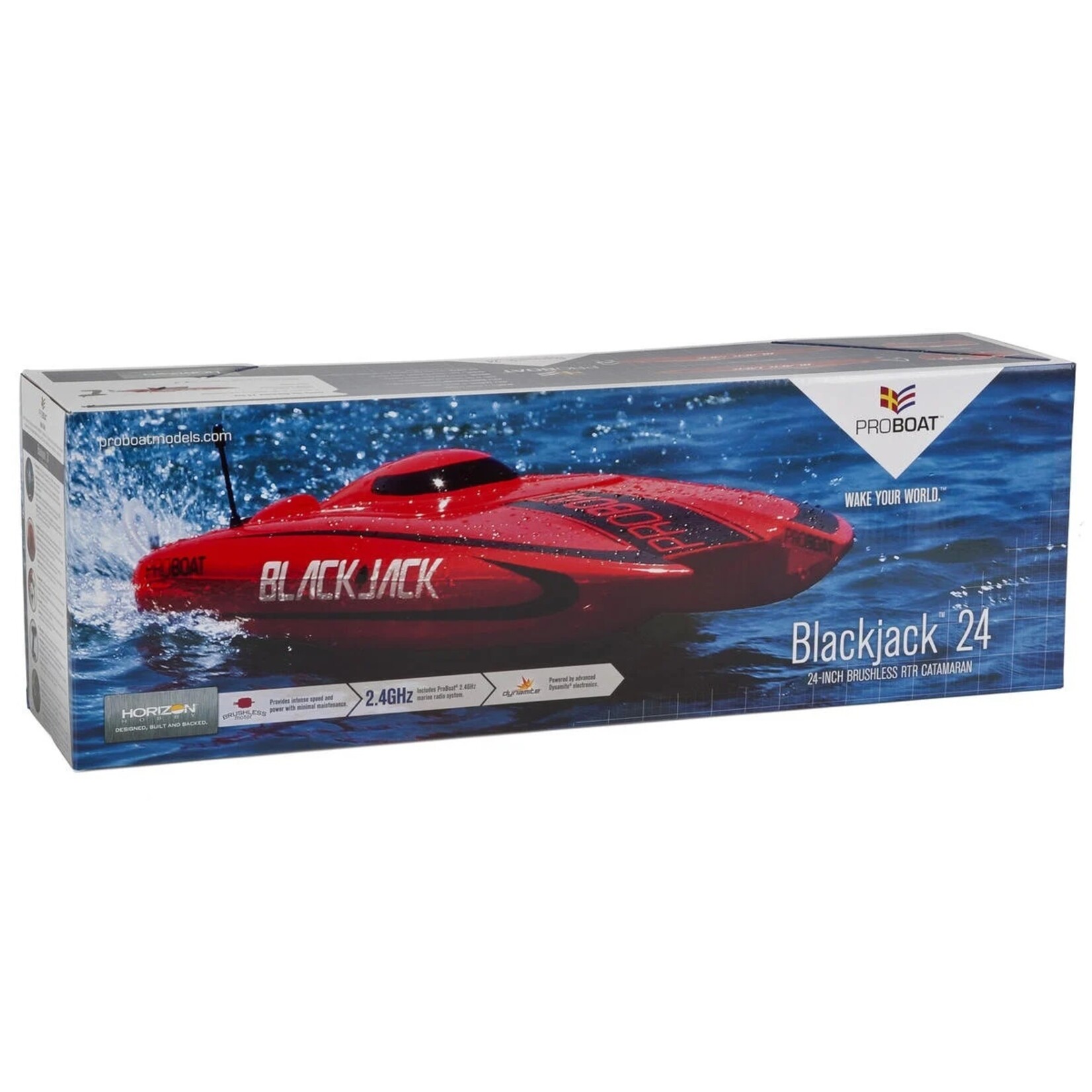 Pro Boat #PRB08007 Pro Boat Blackjack 24 RTR 24-Inch Catamaran w/2.4GHz Radio System