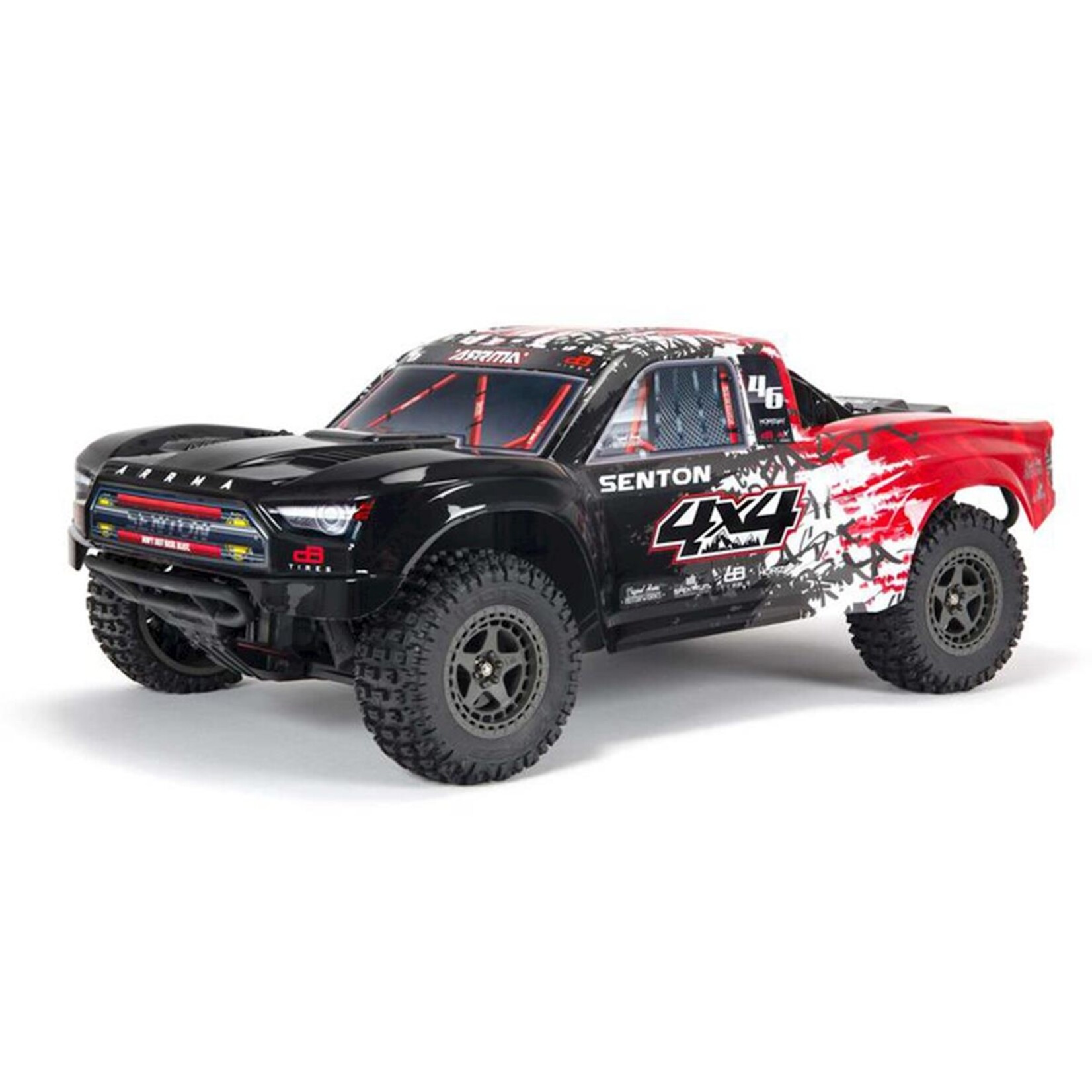 ARRMA #ARA4303V3T2 Arrma Senton 4X4 V3 3S BLX 1/10 RTR Brushless Short Course Truck (Red) w/Spektrum SLT3 2.4GHz Radio