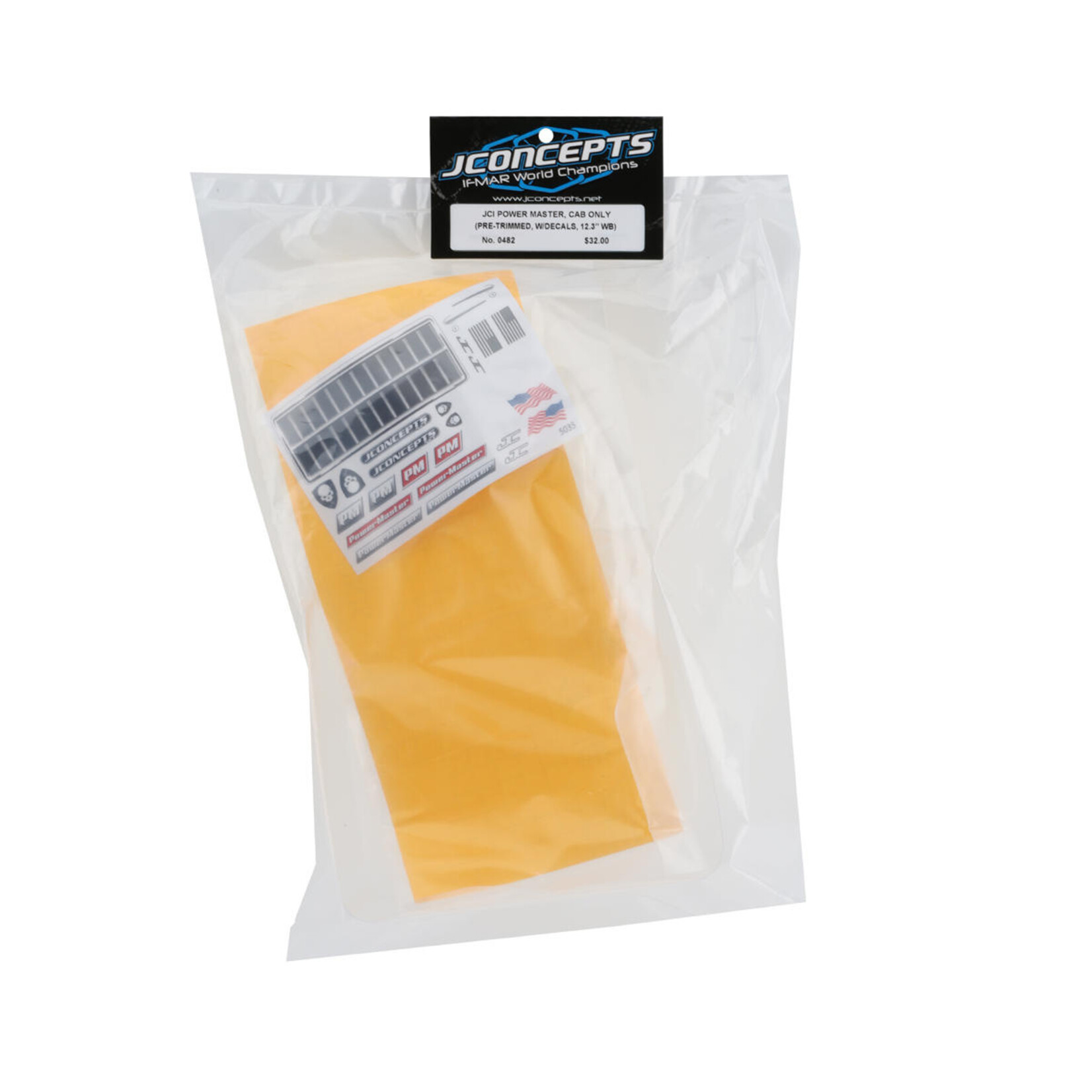 JConcepts #0482 JConcepts Power Master Rock Crawler Body (Cab Only) (Clear) (12.3")