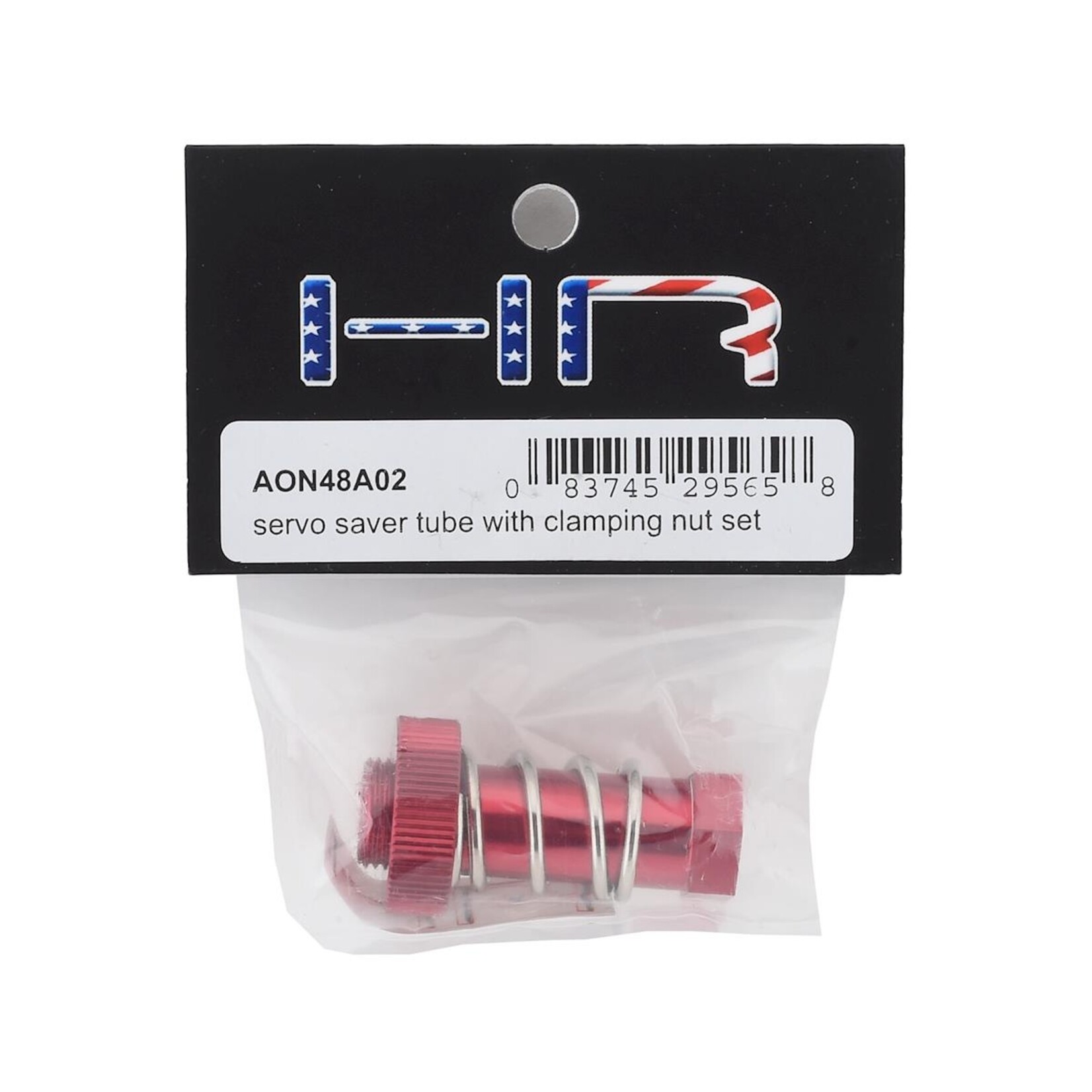 Hot Racing #AON48A02 Hot Racing Arrma 1/8 Servo Saver Tube w/Clamping Nut Set (Red)