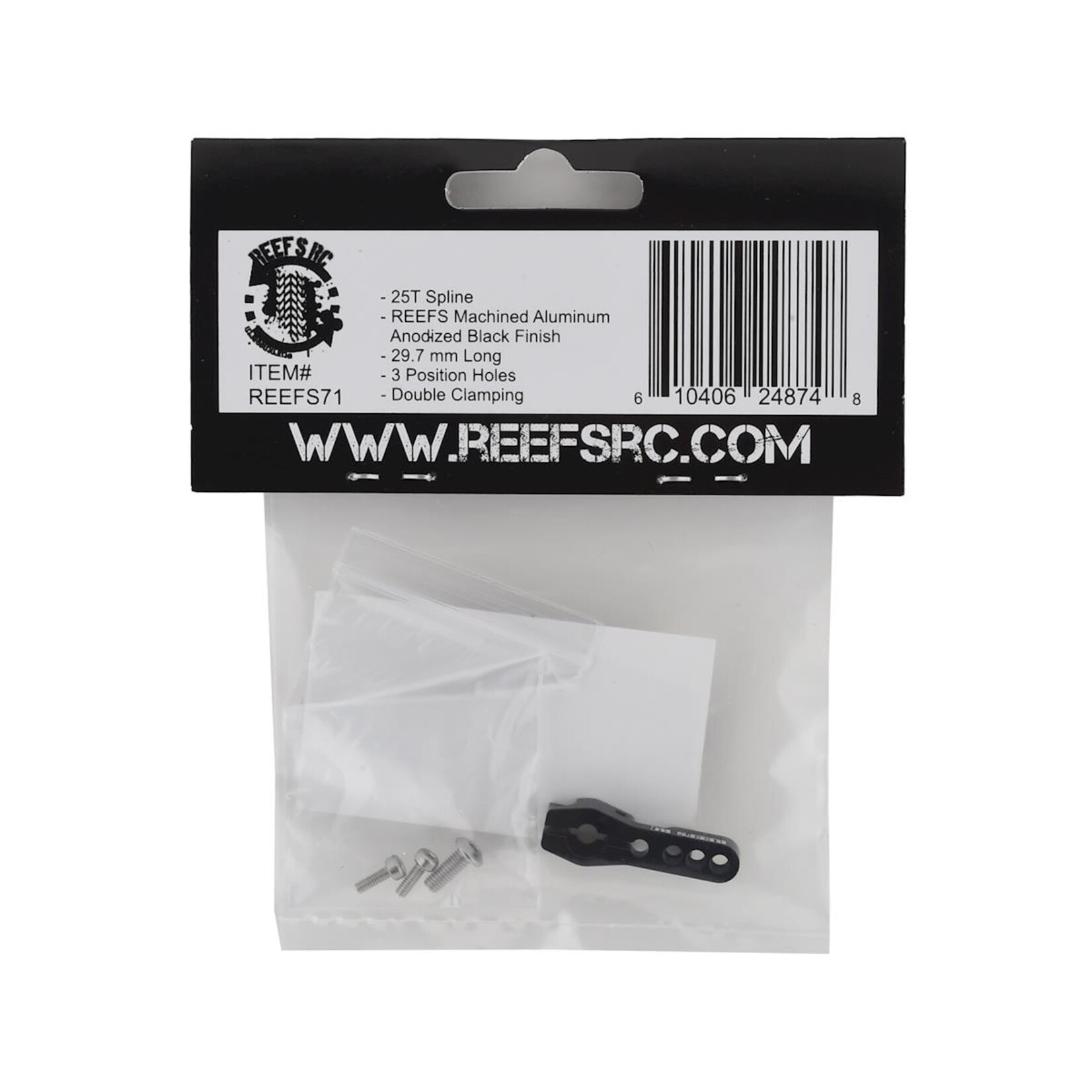 Reefs RC #REEFS71 Reefs RC V2 HD Servo Horn (Black) (25T)