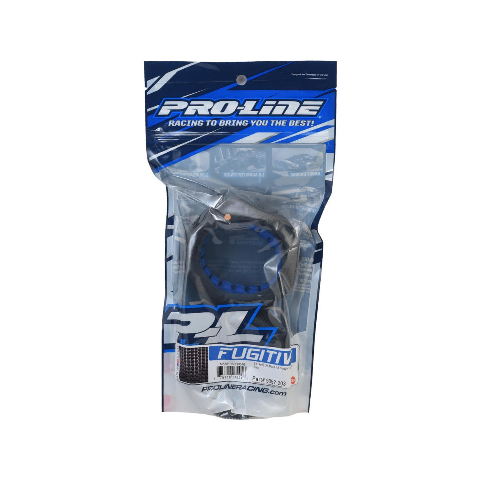 Pro-Line Pro-Line Fugitive 1/8 Buggy Tires w/Closed Cell Inserts (2) (S3) #PRO9052203
