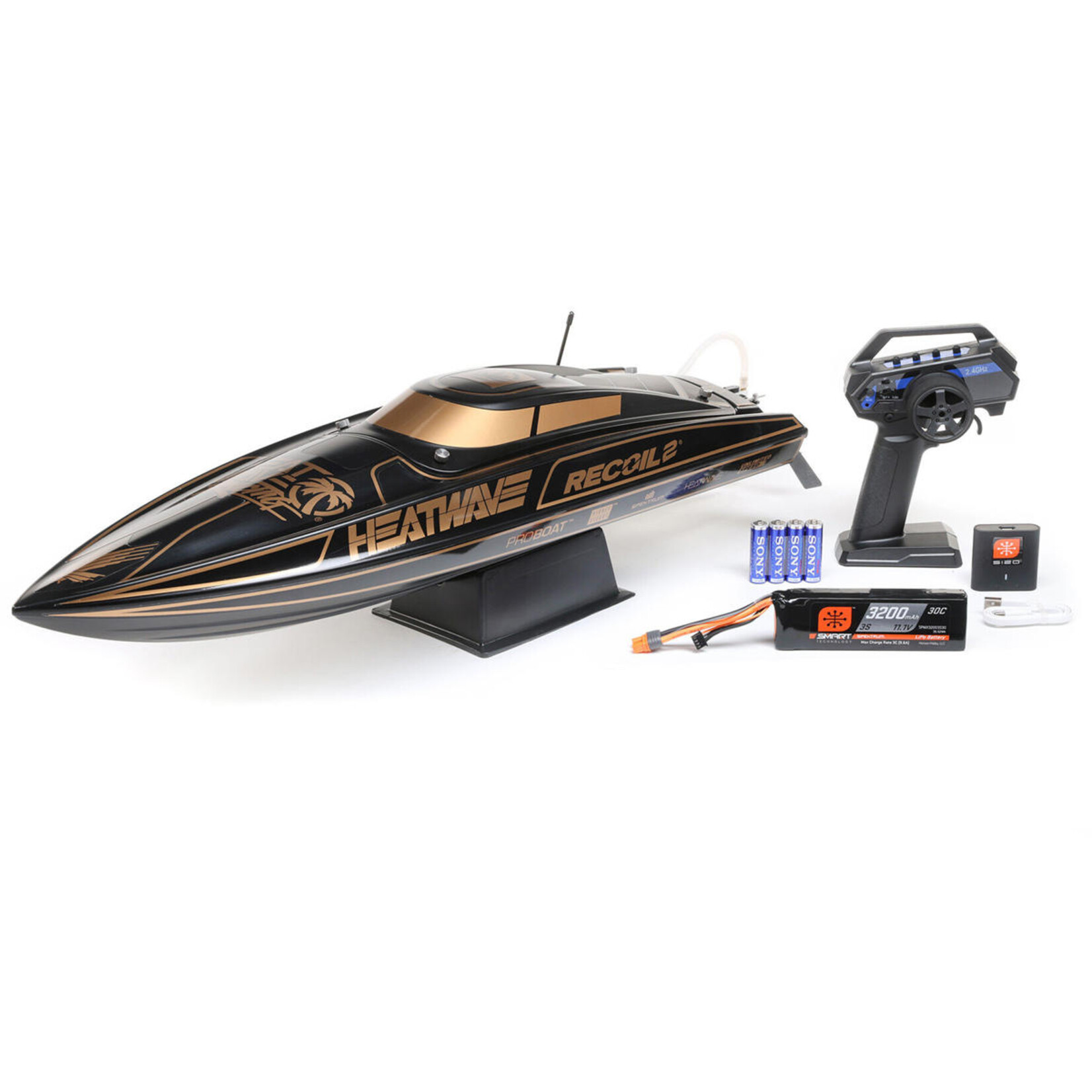 Pro Boat #PRB08041V2T1 Pro Boat Recoil 2 V2 26" Brushless Deep-V Self-Righting RTR Boat (Heatwave) w/2.4GHz Radio System & Smart ESC