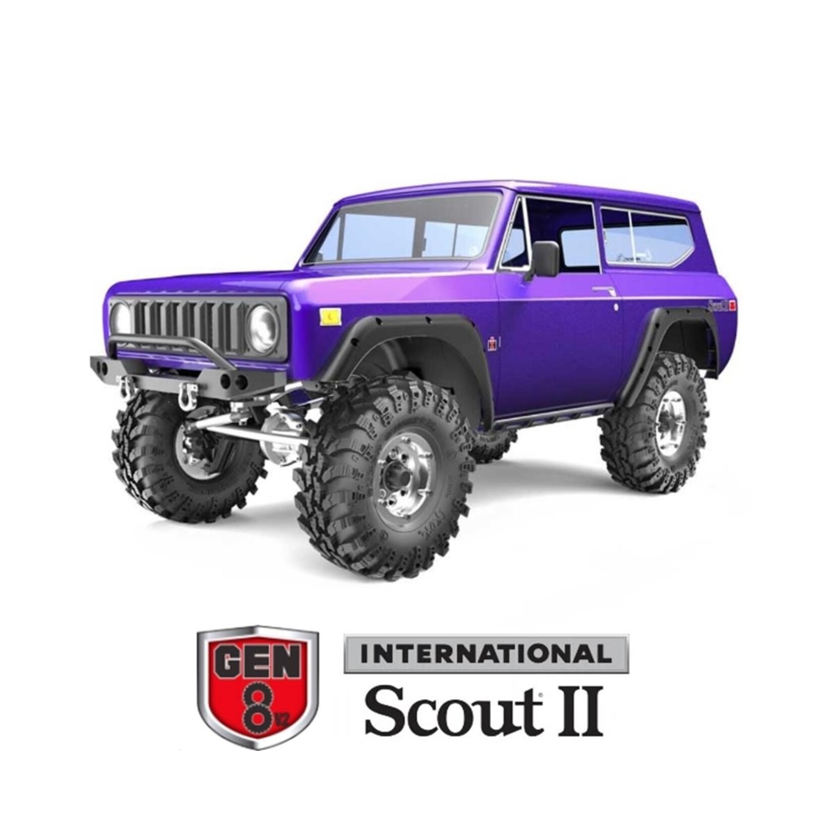 Redcat Racing RedCat Racing Gen8 V2 International Scout II 1/10 4WD RTR Scale Rock Crawler w/2.4GHz Radio (Purple) #GEN8-V2-PURPLE