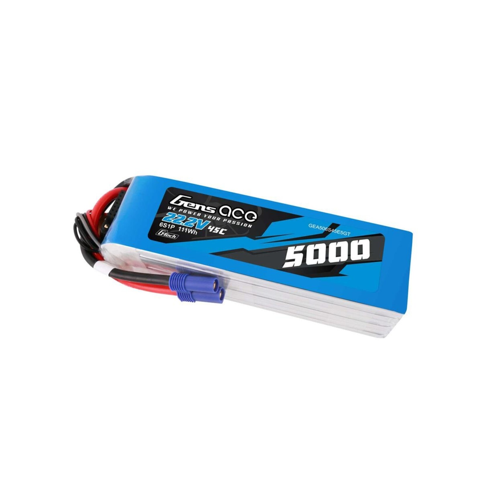 Gens Ace #GEA506S45E5GT Gens Ace G-Tech Smart 6S LiPo Battery 45C (22.2V/5000mAh) w/EC5 Connector