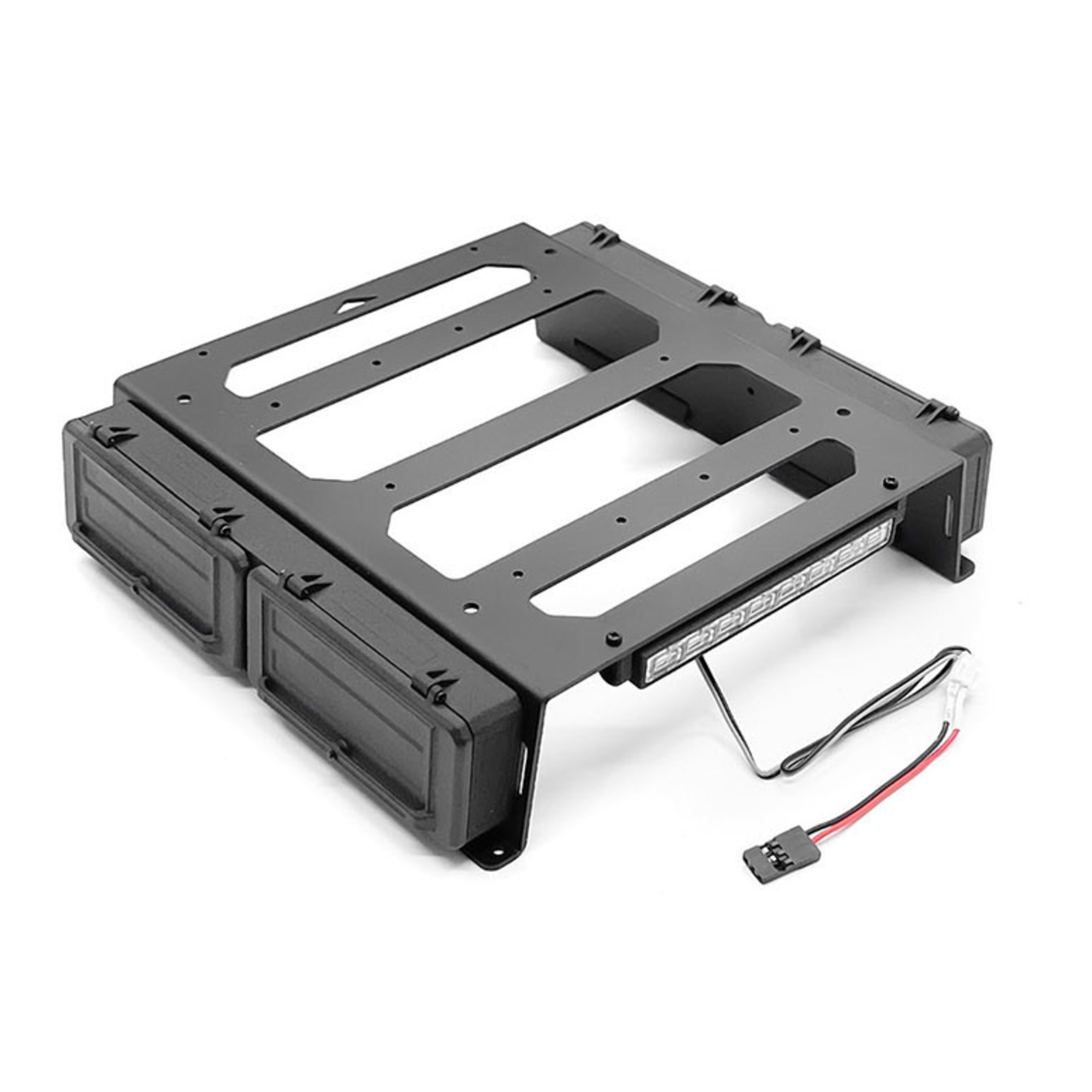 CCHAND RC4WD CChand Rear Bed Rack And Tool Box W/ Light Bar for Vanquish VS4-10 Phoenix #VVV-C1389