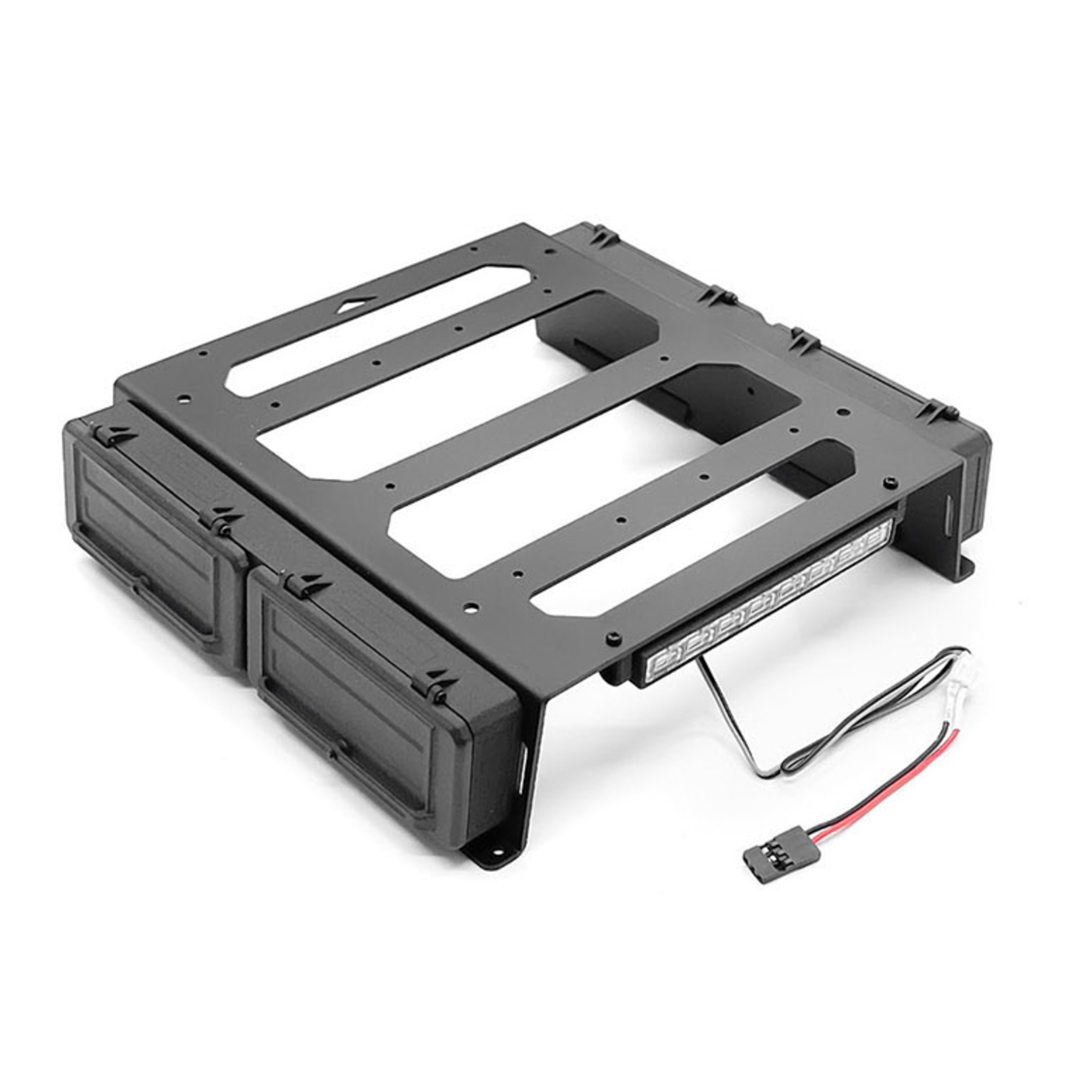CCHAND #VVV-C1389 RC4WD CChand Rear Bed Rack And Tool Box W/ Light Bar for Vanquish VS4-10 Phoenix