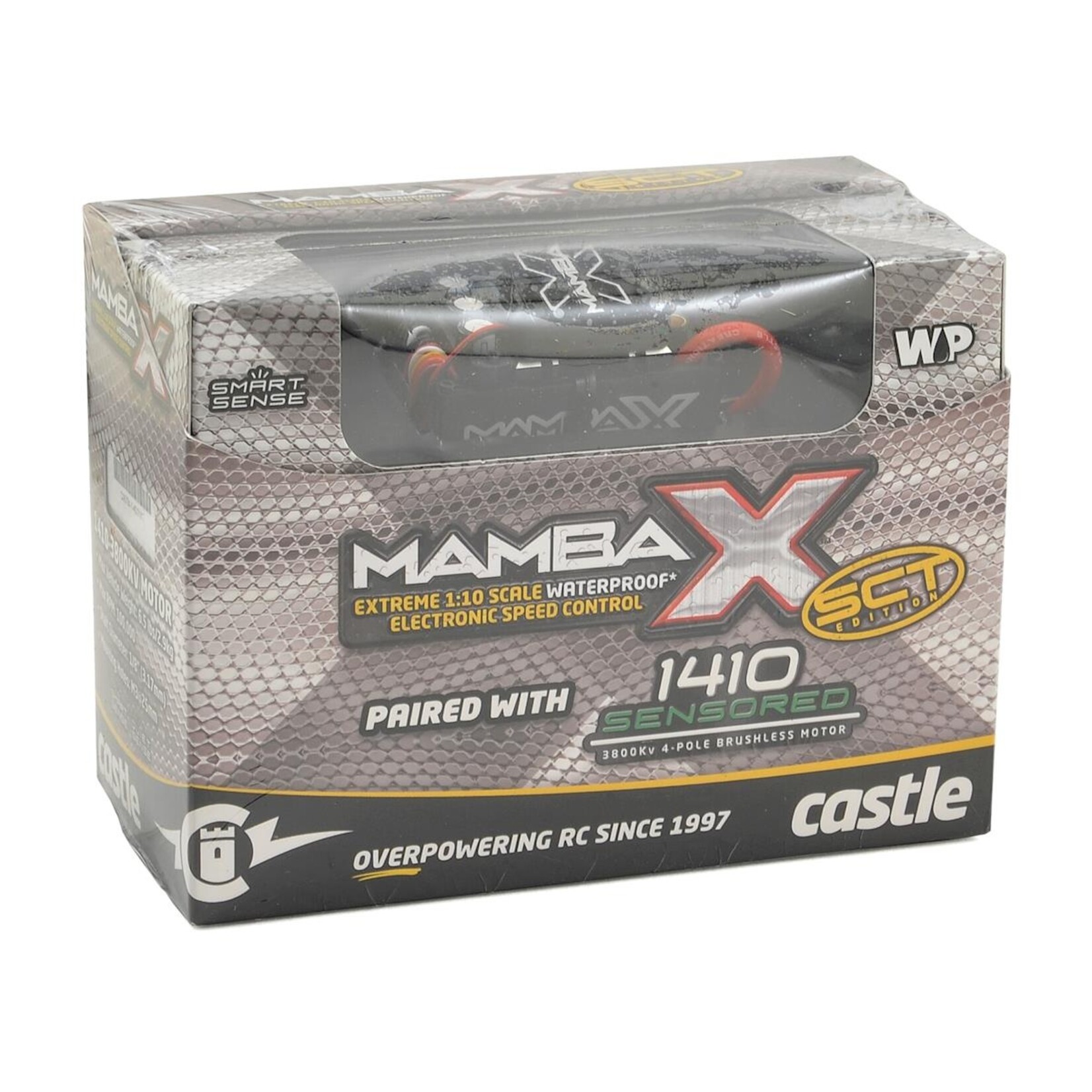 Castle Creations #010-0161-00 Castle Creations Mamba X SCT 1/10 Brushless Combo w/1410 Sensored Motor (3800kV)