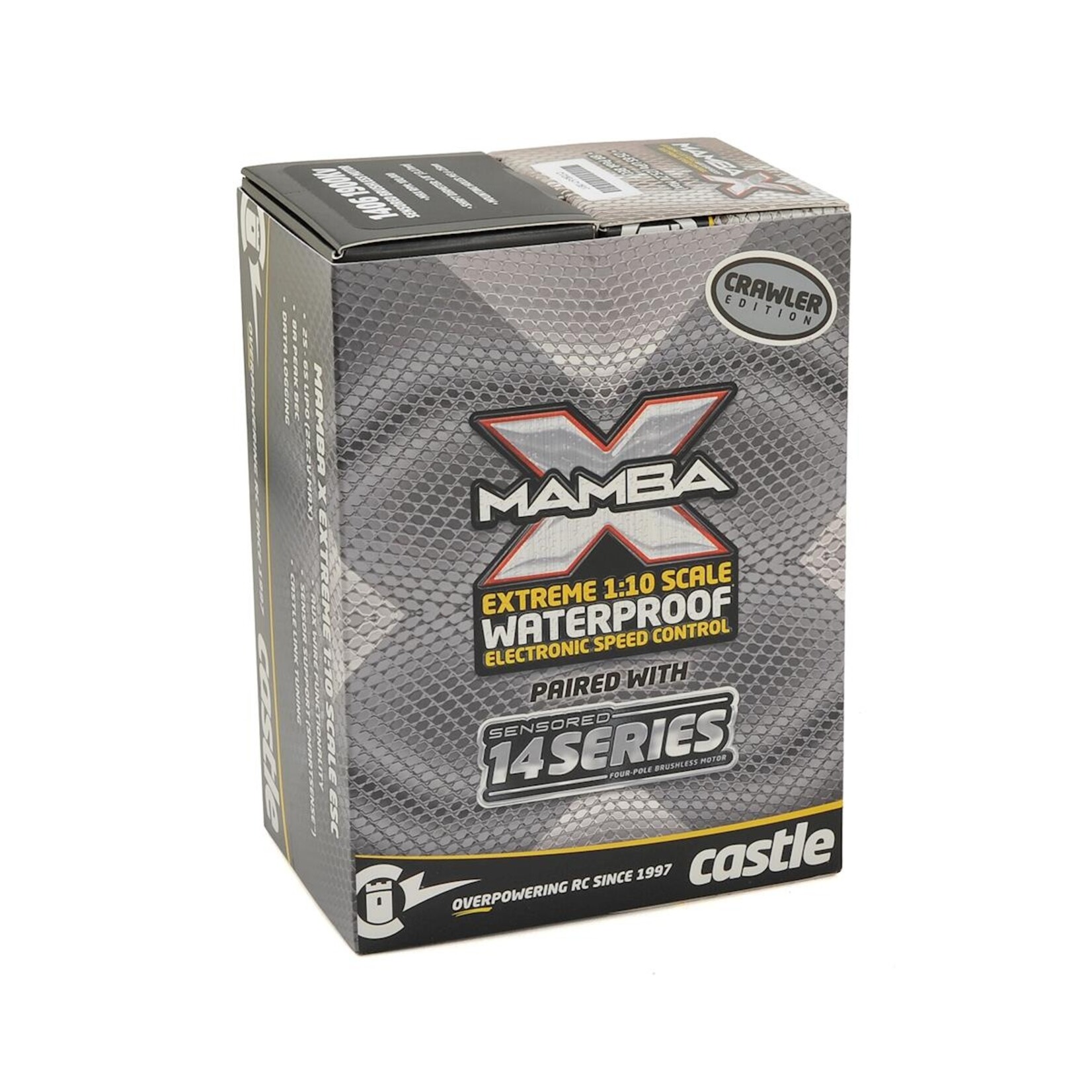 Castle Creations #010-0155-10 Castle Creations Mamba X Waterproof Sensored Brushless Combo w/2850kV Slate