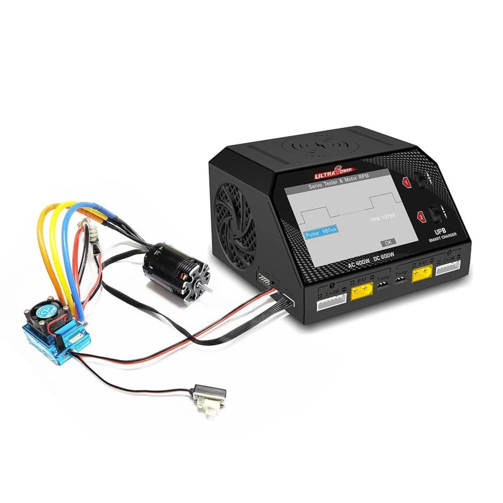 Ultra Power #UPTUP8 Ultra Power UP8 AC 400W / DC 600W 16A x2 Dual Channel Output 1-6S Battery Charger/Discharger/Balancer/Tester