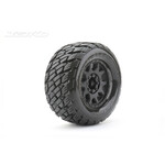 Jetko Tires Jetko Tires 1/8 MT 3.8" EX-Rockform Pre-Mounted Tires (Black) #JKO1803CBMSGBB2