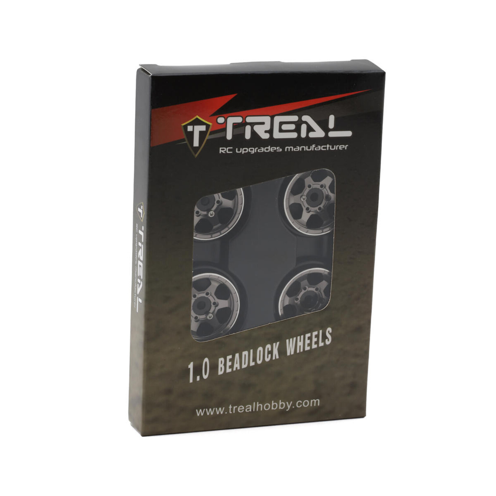 Treal Treal Hobby Type D 1.0" Concave 6-Spoke Beadlock Wheels (Grey) (4) (21.2g) #X00396C7T5