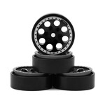 Treal #X002P92OBN Treal Hobby 1.0" 8-Hole Beadlock Wheels (Black) (4) (22g)
