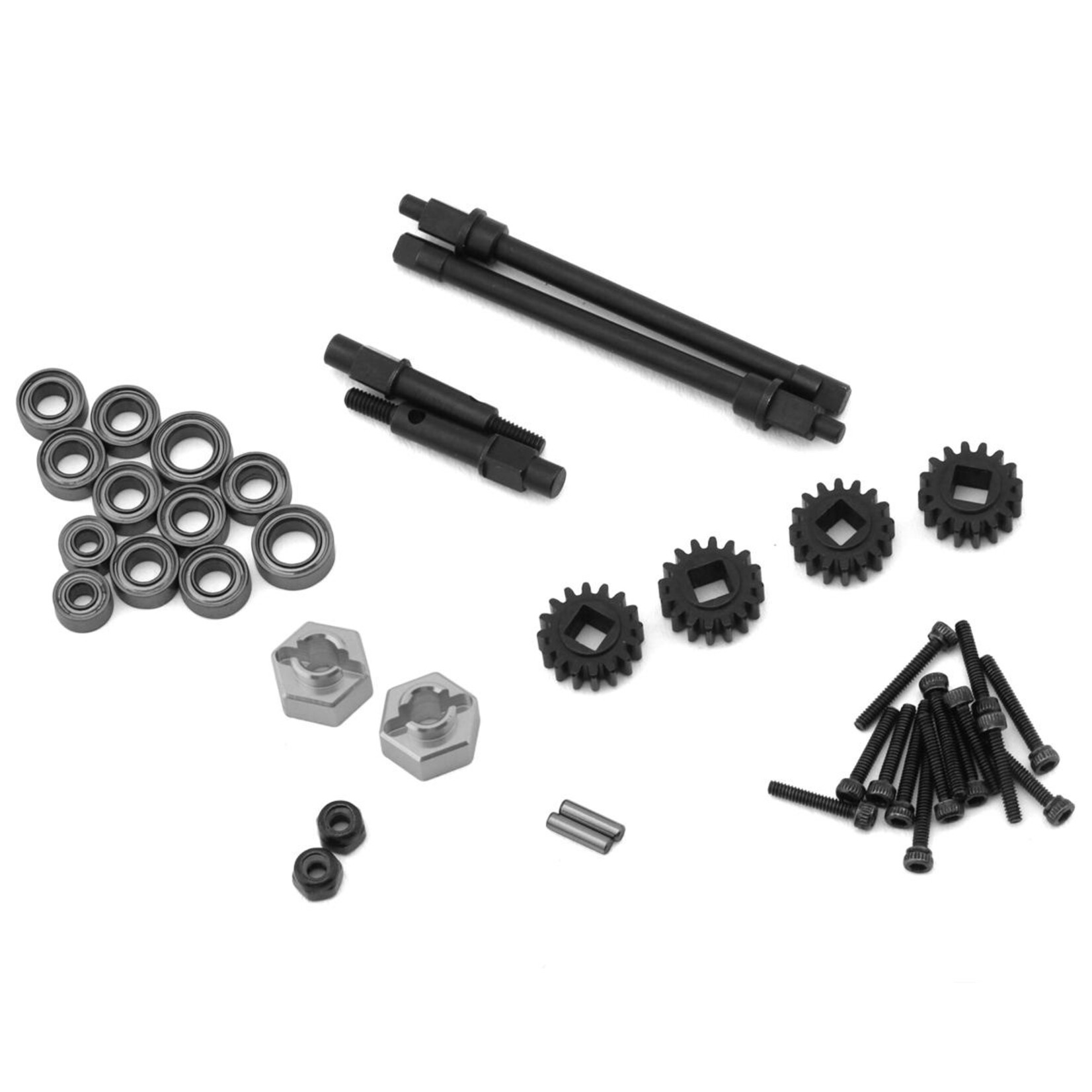 Treal #X003DW5VYX Treal Hobby Axial SCX24 Aluminum Rear Portal Axle Upgrade Kit (Silver)