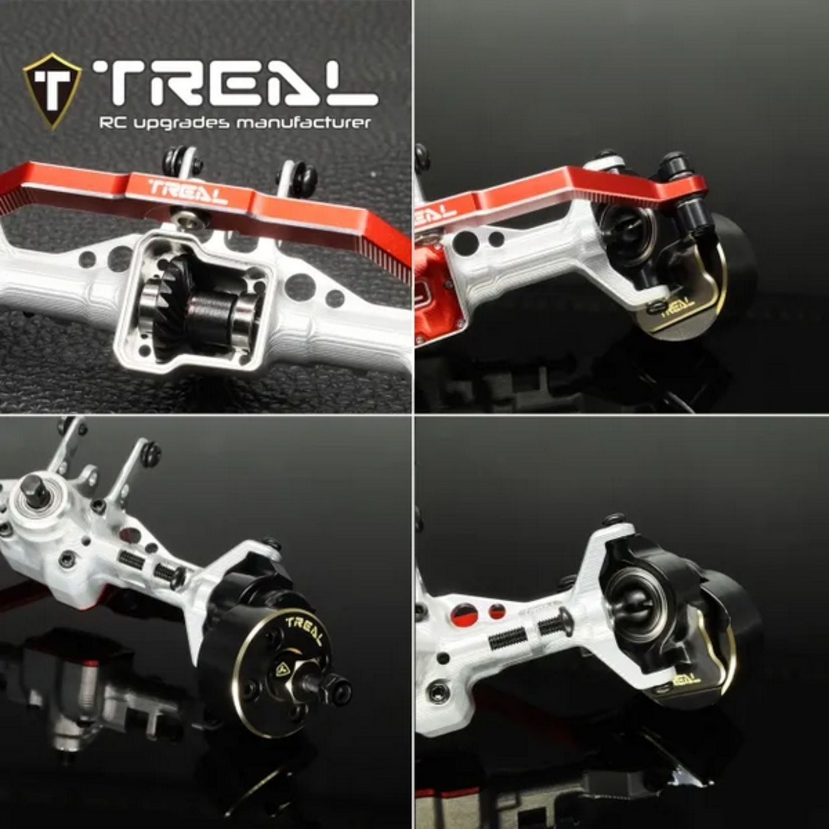 Treal Treal Hobby TRX-4M Aluminum Front Portal Axle (Silver) #X003TLISRZ