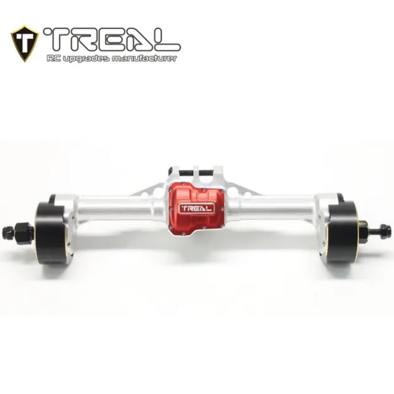 Treal #X003TM0TKX Treal Hobby TRX-4M Aluminum Rear Portal Axle (Silver)