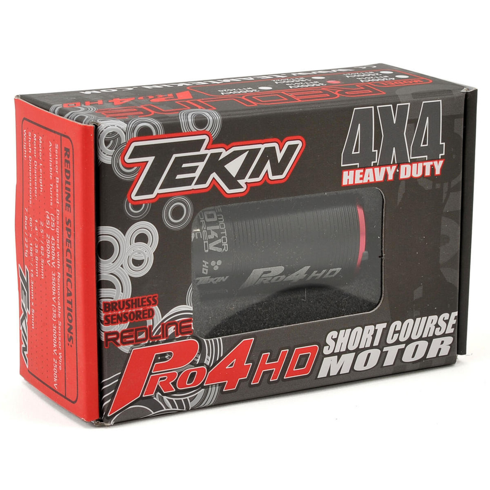 Tekin #TT2519  Tekin Pro4 HD 4-Pole Brushless 550 Motor w/5mm Shaft (3,500kV)
