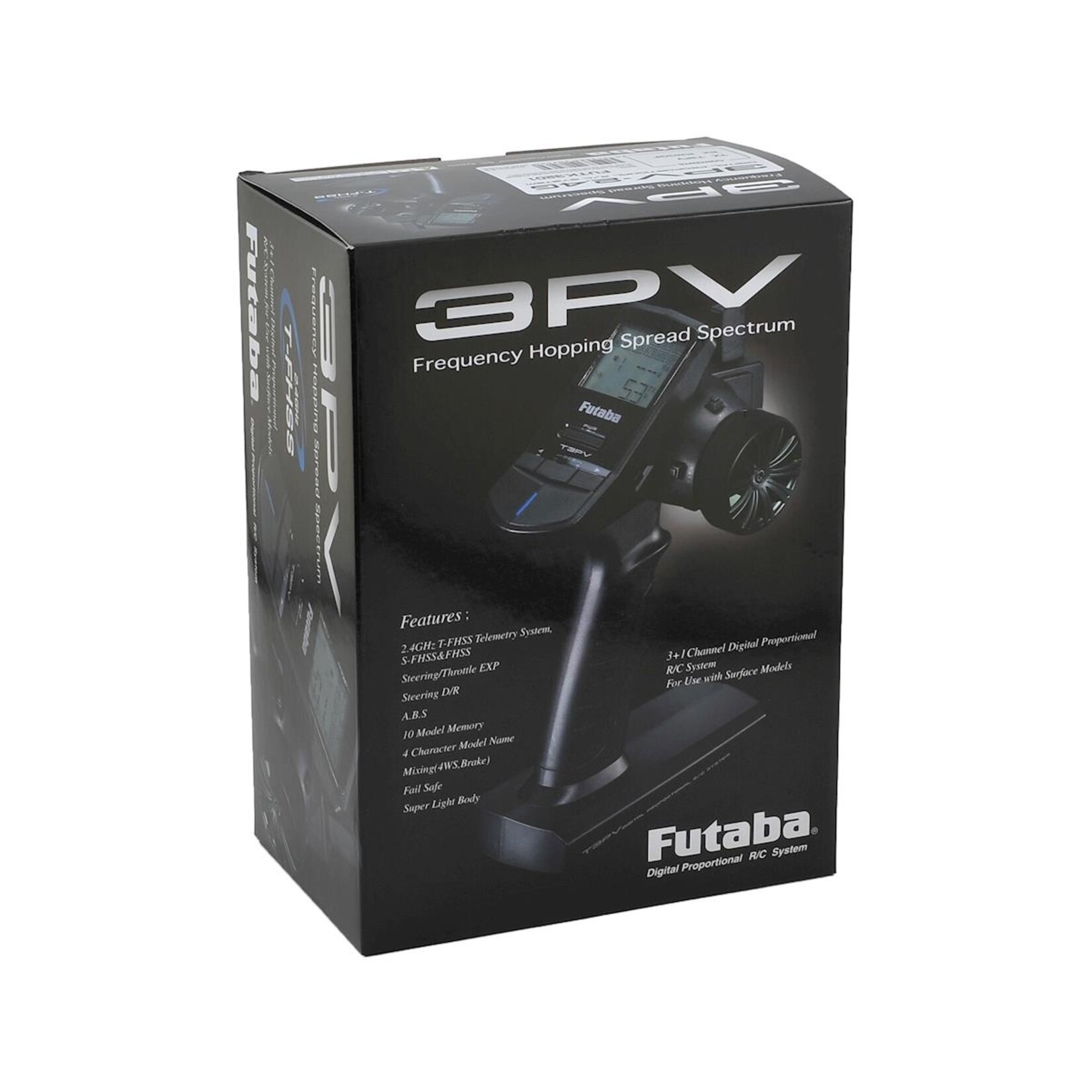 Futaba #01004353-3 Futaba 3PV 3-Channel 2.4GHz FHSS/S-FHSS Radio System w/R203GF Receiver