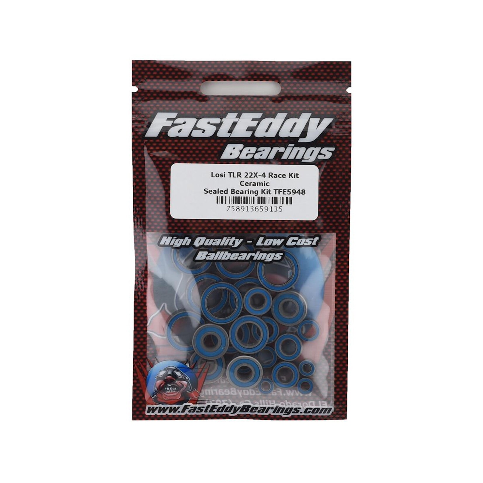 FastEddy #TFE5948  FastEddy Losi TLR 22X-4 Race Kit Ceramic Sealed Bearing Kit