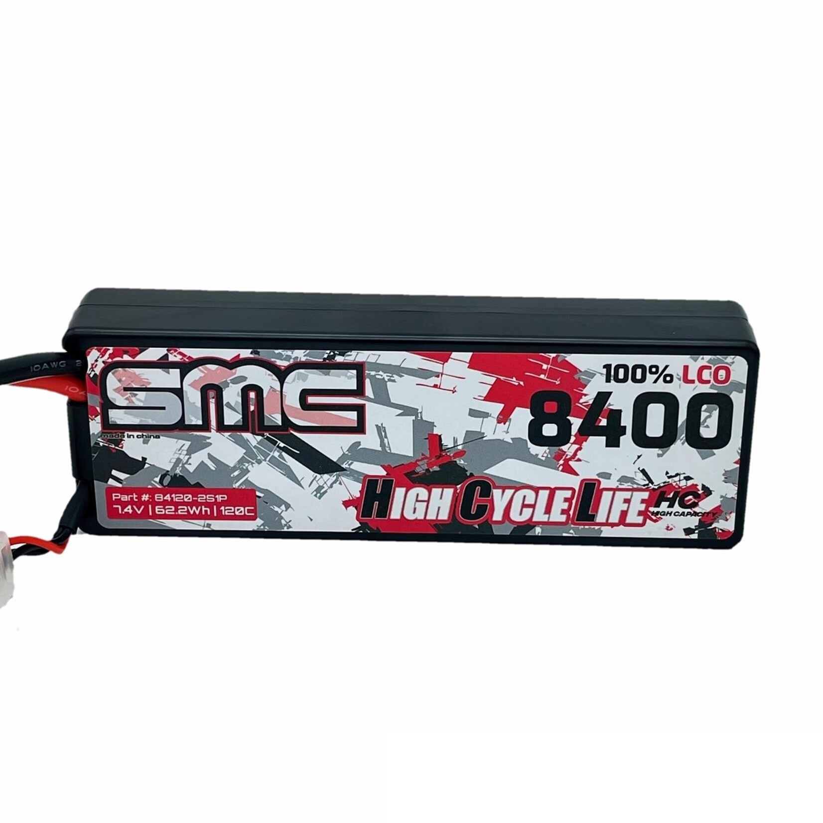 SMC SMC HCL-HC 7.4V-8400mAh 120C Hardcase Battery #84120-2S1P-XT60