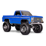 Traxxas #92056-4-BLUE Traxxas TRX-4 1/10 High Trail Edition RC Crawler w/'79 Chevy K10 Truck Body (Blue) &/TQi 2.4GHz Radio