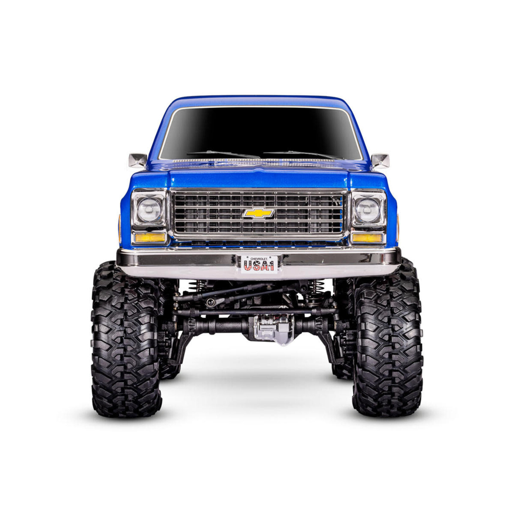 Traxxas #92056-4-BLUE Traxxas TRX-4 1/10 High Trail Edition RC Crawler w/'79 Chevy K10 Truck Body (Blue) &/TQi 2.4GHz Radio