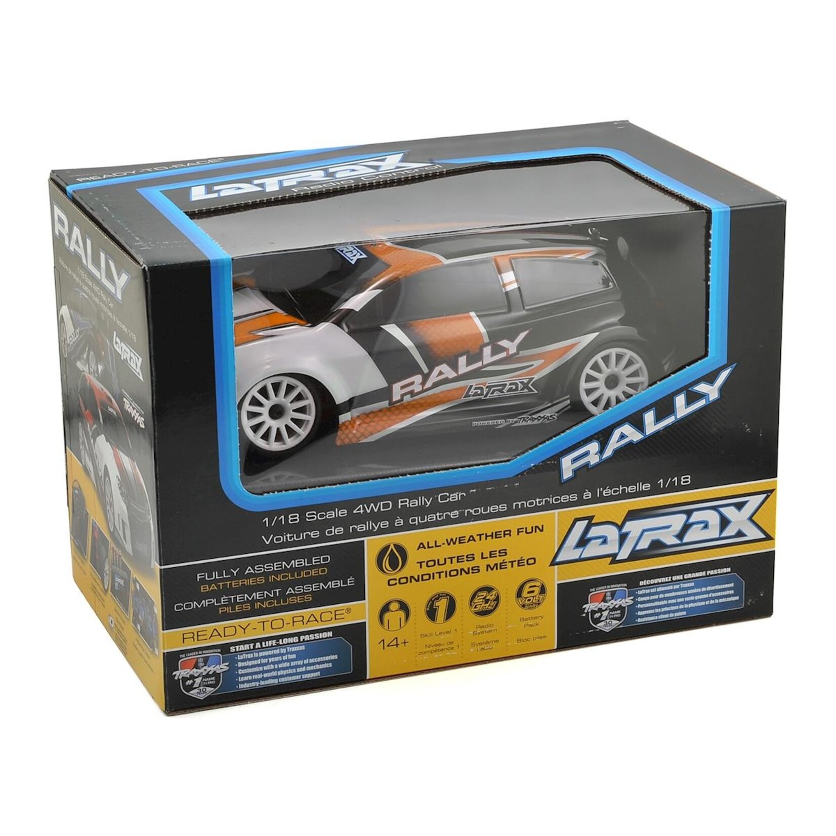 LaTrax #75054-5-ORNGX Traxxas LaTrax Rally 1/18 4WD RTR Rally Racer (Orange) w/2.4GHz 2-Channel Radio