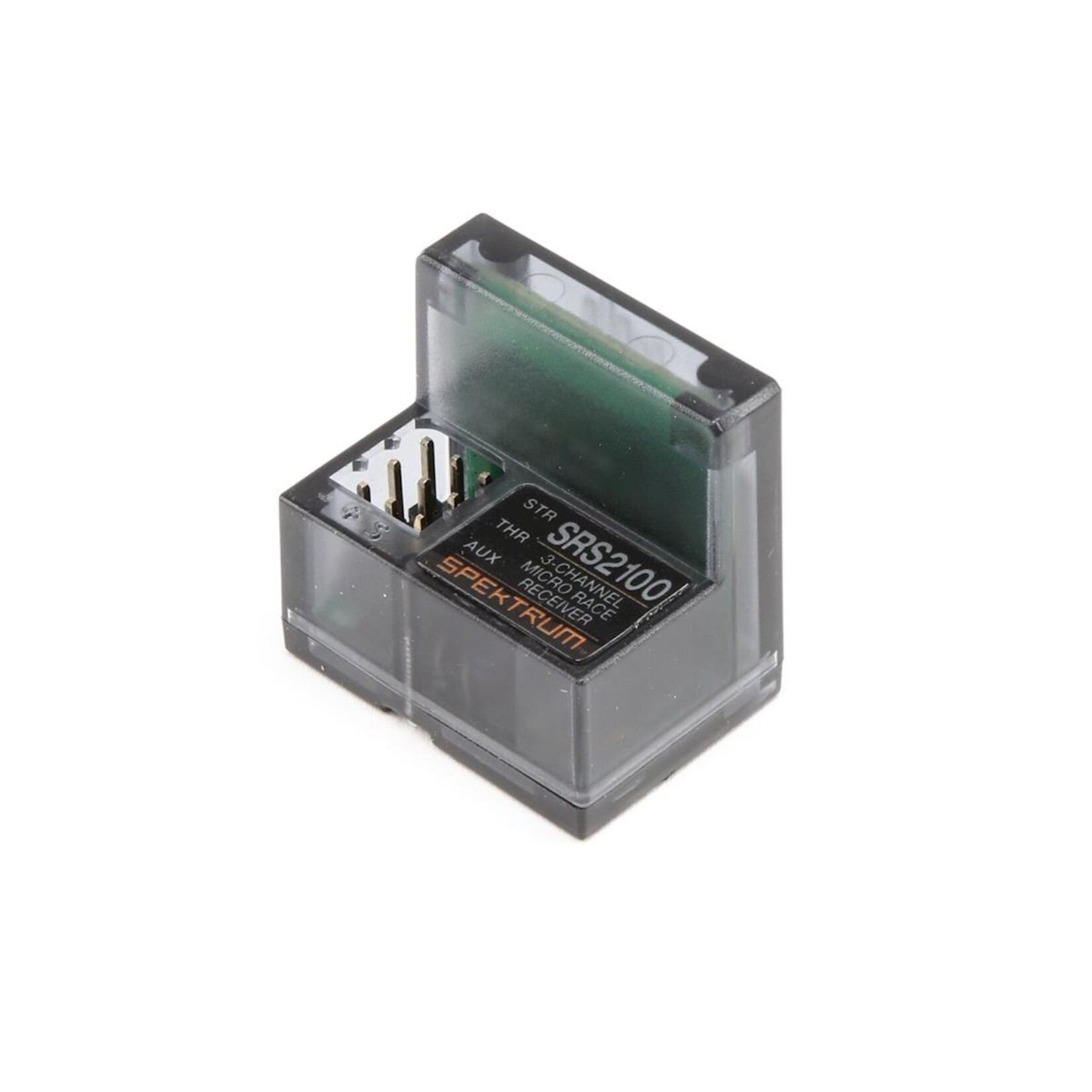 Spektrum #SPMSR2100 Spektrum RC SR2100 Micro 3-Channel DSMR Race Surface Receiver w/Internal Antenna